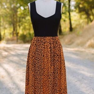 Field Day Josephine Black and Bam Bam Midi Dress Size 3x/14